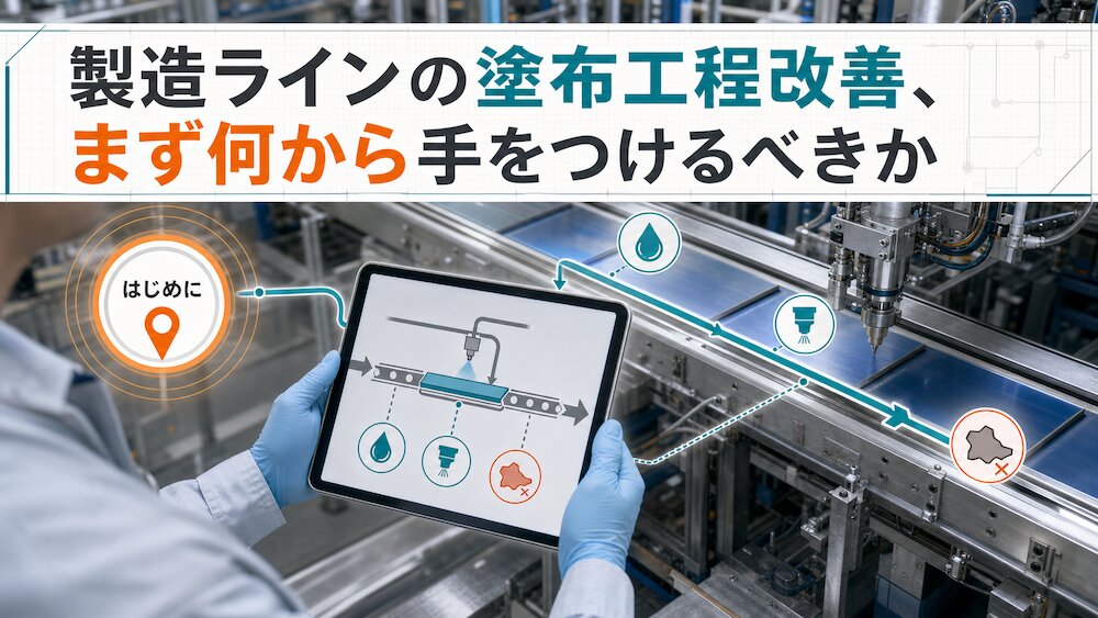 製造ラインの塗布工程改善、まず何から手をつけるべきか